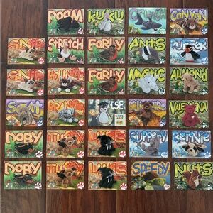 Ty Beanie Baby Trading Card Lot of 29